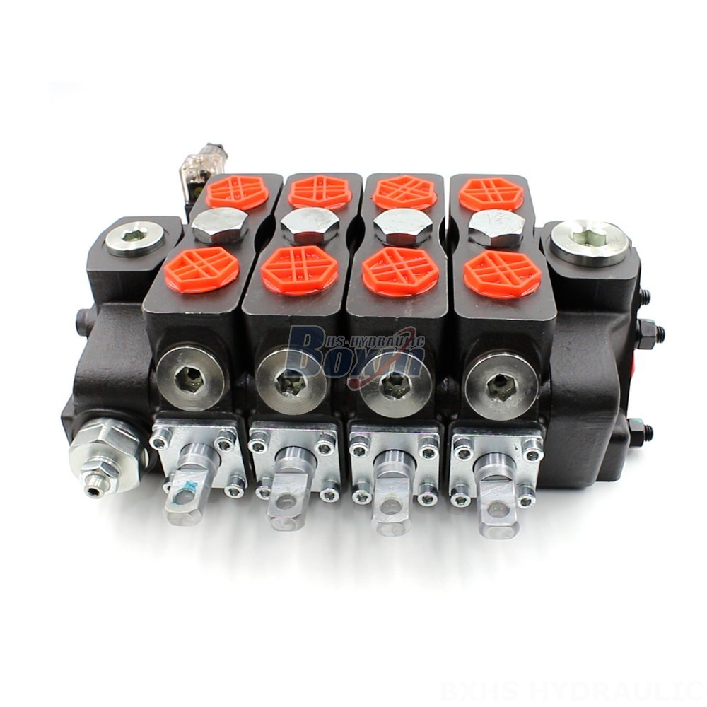 SD8-Electric unloading valve Manual 4 Spool Sectional Directional Valve: Factory Direct Supply main image